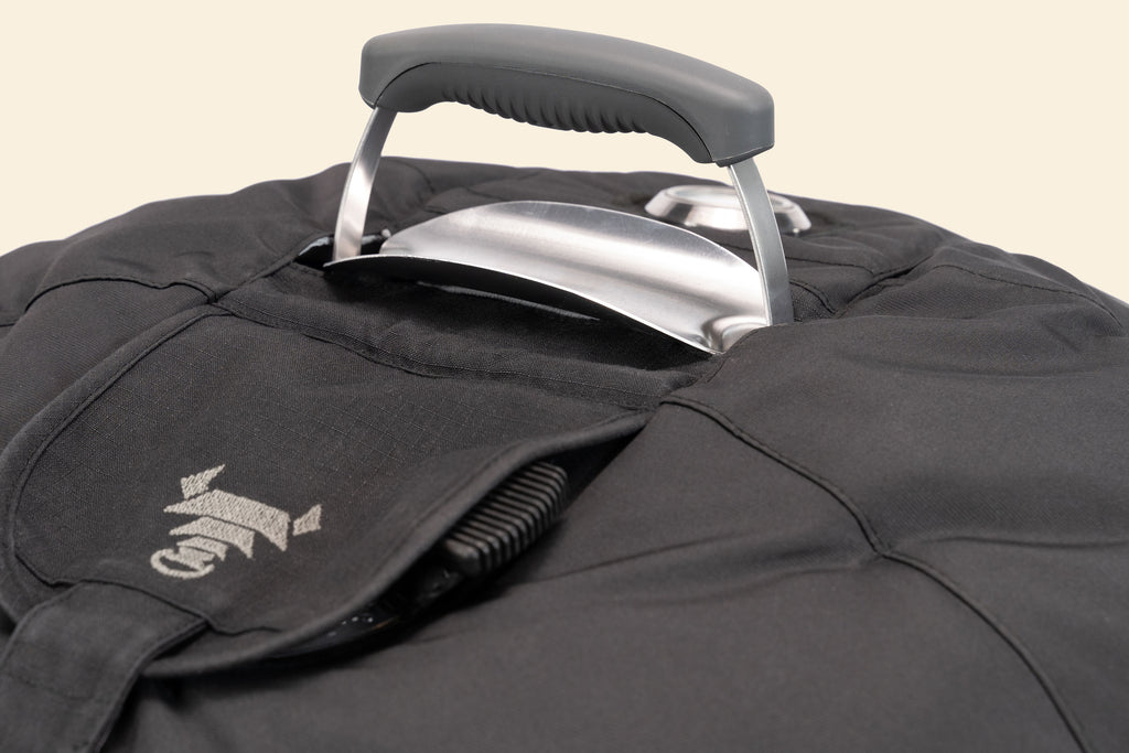 Close up of the heat shield and the vent flap of the Woolly Bully