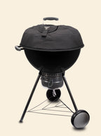 Full height view of the Woolly Bully installed on a Weber kettle