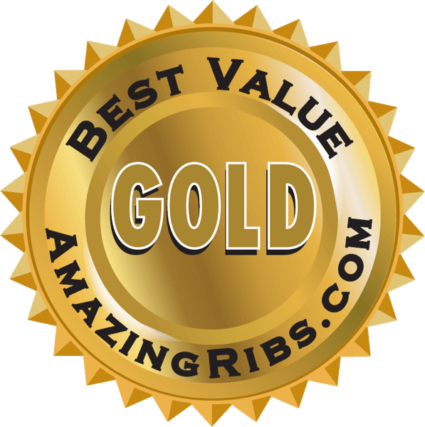 GOLD Award from AmazingRibs.com - Best Value